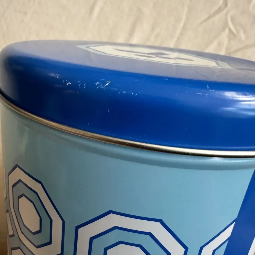 RARE Jonathan Adler Keurig Canister Tin Abstract Limited Edition 2020 Mod Blue